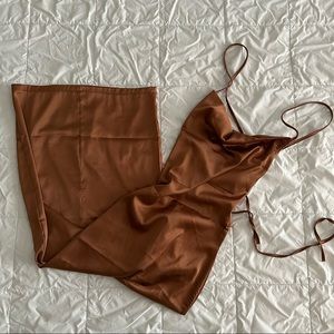 Backless Lace up Bodycon Party Dress